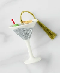Kate Spade Be Jolly Martini Ornament