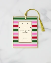 Kate Spade Be Jolly Mini Frame Ornament, stripe