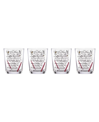 Kate Spade Make Merry Double Old Fashioned Glasses, Set of 4