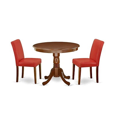 East West Furniture Dining Room Set Mahogany
