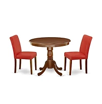East West Furniture Dining Room Set Mahogany