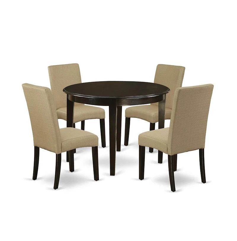 East West Furniture Dining Room Set Cappuccino