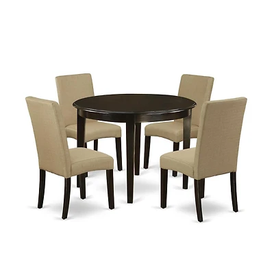 East West Furniture Dining Room Set Cappuccino