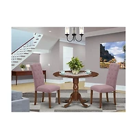 East West Furniture Dining Room Set Mahogany