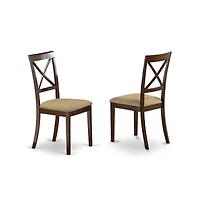 East West Furniture 3 Pc small Kitchen Table set-round Table and 2 Dining Chairs