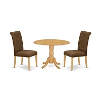 East West Furniture Dining Room Set Oak