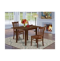East West Furniture Dining Room Set Mahogany