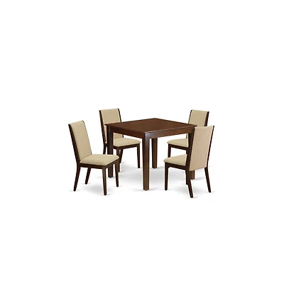 East West Furniture Dining Room Set Mahogany