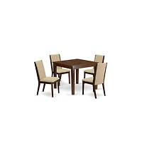 East West Furniture Dining Room Set Mahogany