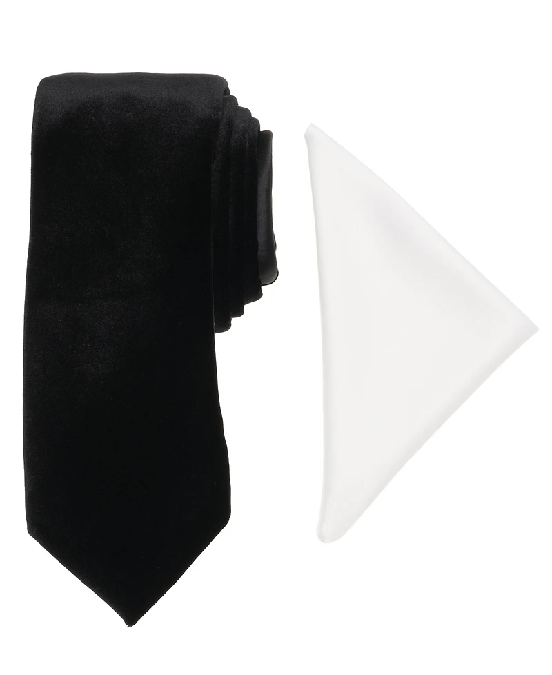 Alfani Men's Modern Textured Tie & Pocket Square Set, Created for Macy's