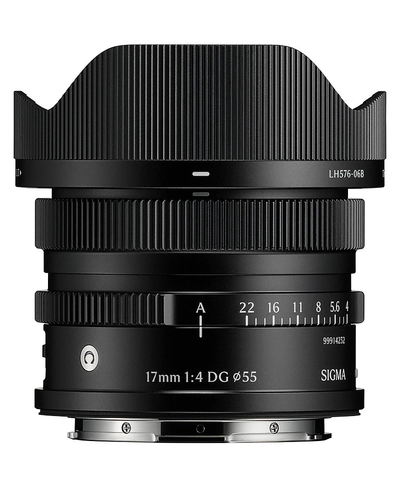 Sigma 17mm f/4 Dg Contemporary Lens for L Mount, Black