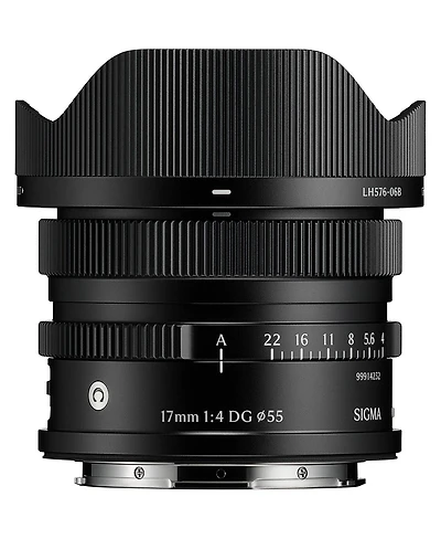 Sigma 17mm f/4 Dg Contemporary Lens for L Mount, Black
