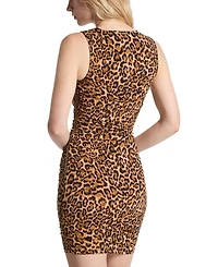 Michael Kors Women's Wildcat Sleeveless Ruched Mini Dress