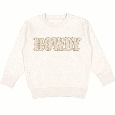 Sweet Wink Little and Big Girls Howdy Patch Sweatshirt