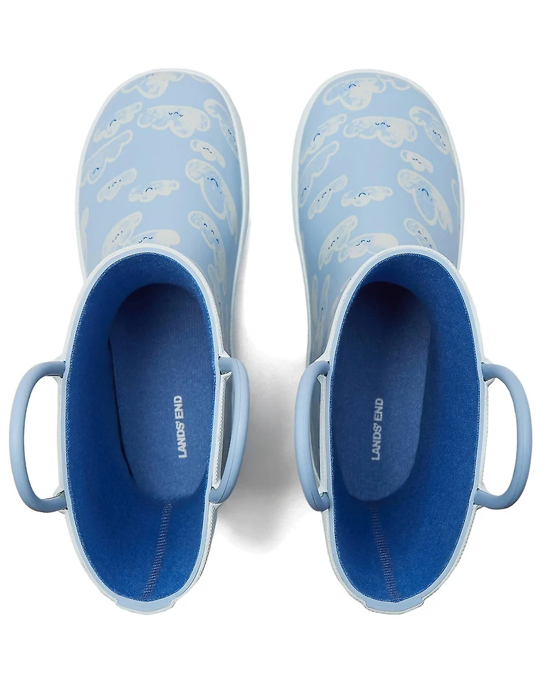 Lands' End Kids Pull On Splash Rubber Rain Boots