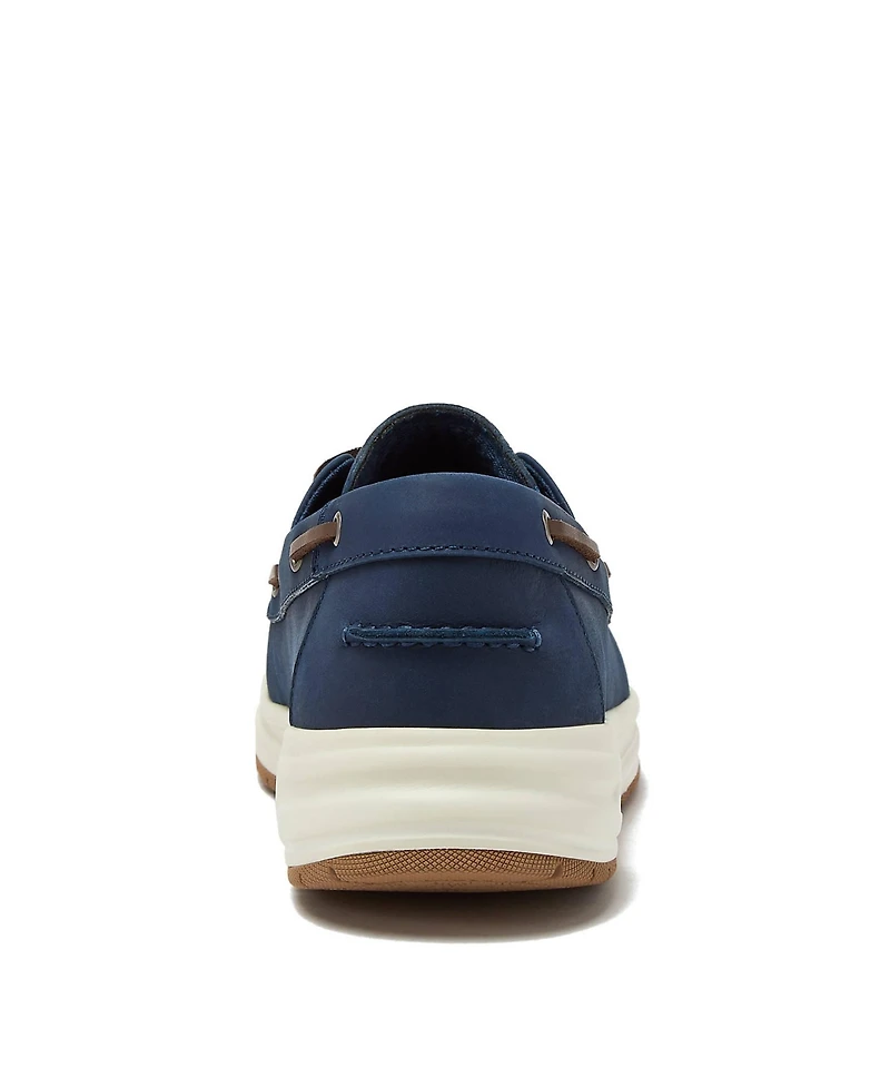 Lands' End Men's Comfort Leather Slip On Boat Shoes