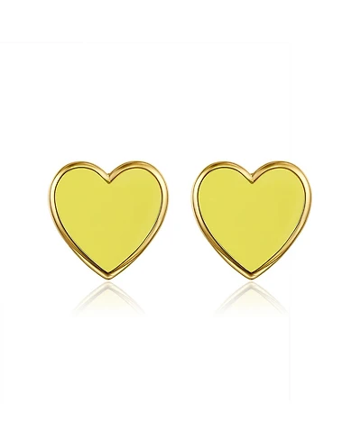 Anna Zuckerman Petit Love Studs in Yellow