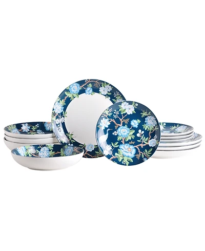 222 Fifth Nightingale 12-Pc. Dinnerware Set, Service for 4