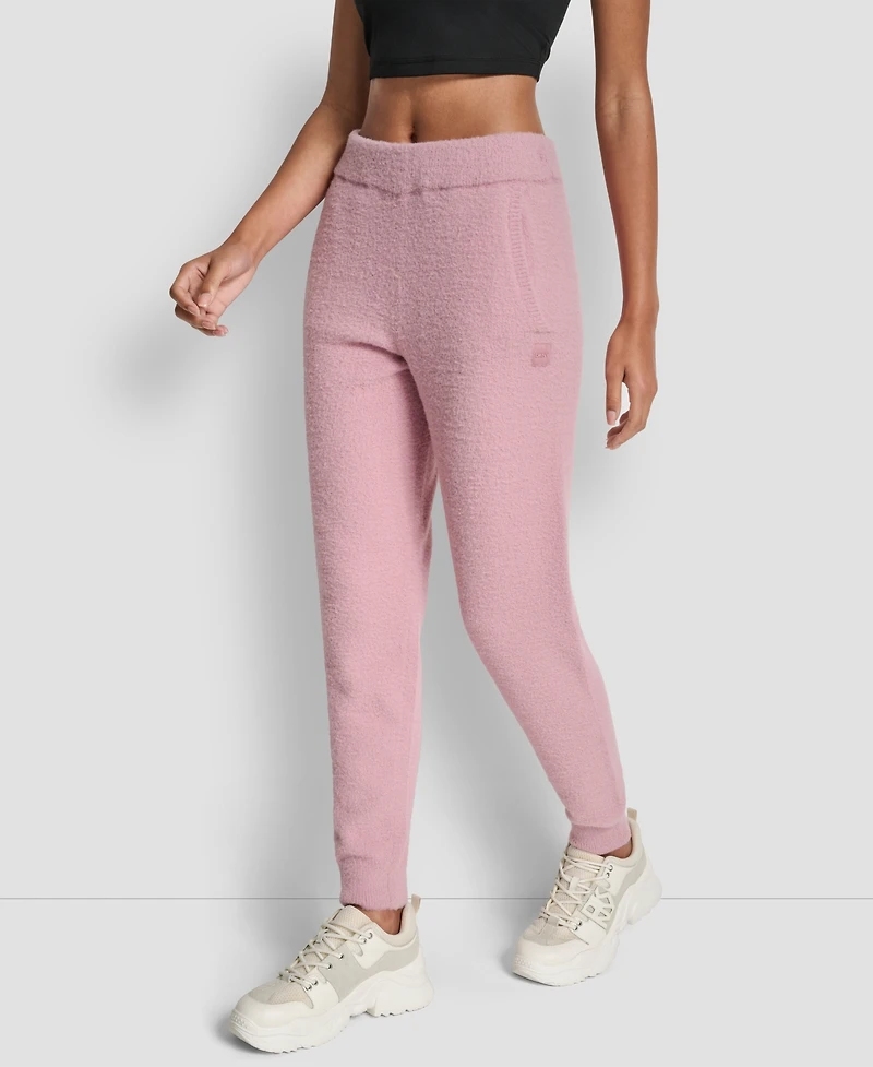 Dkny Women's Feather Yarn Tonal Jogger