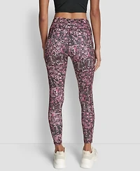Dkny Sport Women's Printed High-Waist 7/8 Tights