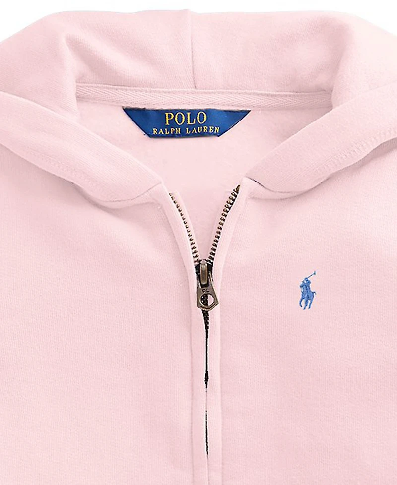 Polo Ralph Lauren Toddler Girls Fleece Full-Zip Hoodie