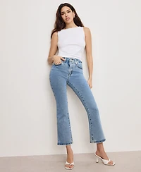 Good American Women's Legs Cropped Mini Boot Jeans