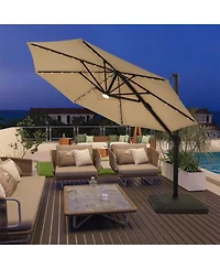 Casainc 11 Ft Led Light Outdoor Patio Umbrella