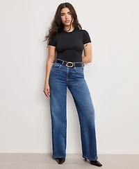 Good American Petite Skate Wide Leg Jeans
