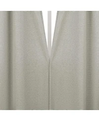 Sun Zero Parsons Herringbone Magnetic Closure 100% Blackout Rod Pocket Curtain Panel Pair