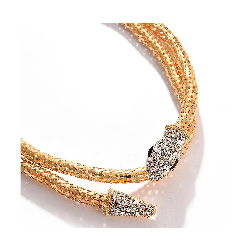 Sohi Women's Snakehead Statement Necklace