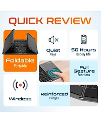 Delton F75 Portable Foldable Bluetooth Keyboard with Sensitive Touchpad (DKBF75)