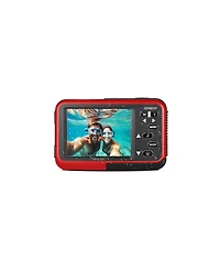 Minolta Minolta Duo MN50WP 48 Mp Af 5K Ultra Hd Waterproof Digital Camera with Dual Front & Rear Lcd, Red