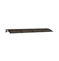 vidaXL Door Canopy Black Polycarbonate, Abs, Aluminum Large Durable