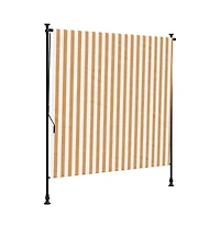 vidaXL Outdoor Roller Blind Orange and White
