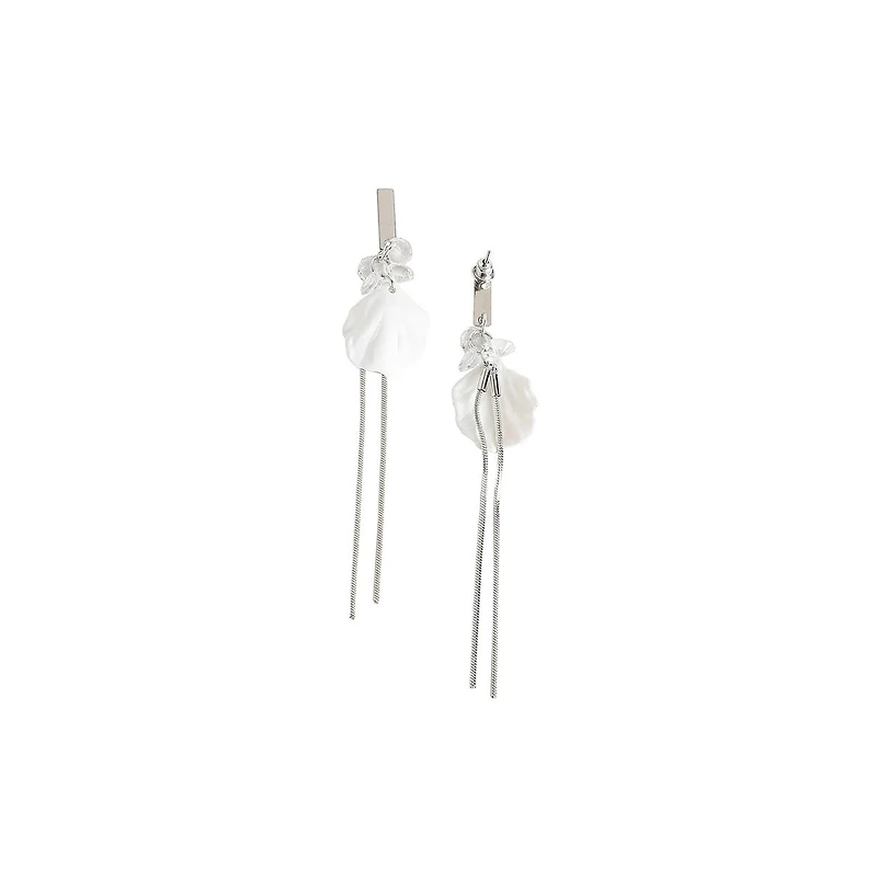 Sohi Petal Chain Drop Earrings