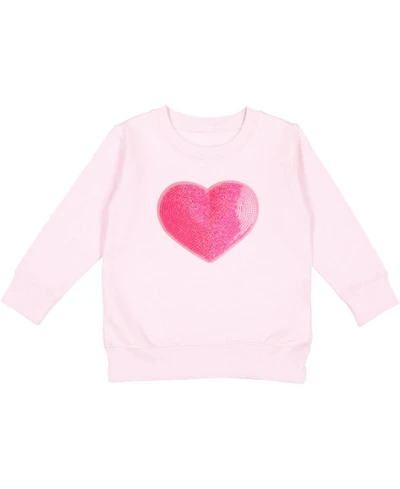 Sweet Wink Baby Girls Heart Sequin Patch Sweatshirt
