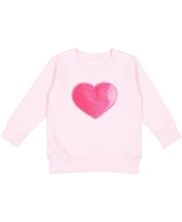 Sweet Wink Baby Girls Heart Sequin Patch Sweatshirt