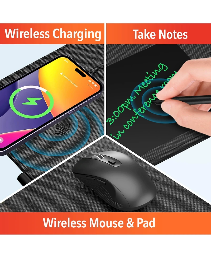 Delton D101 Optical Wireless Mouse with Charging Pad (DMMPADKIT101)