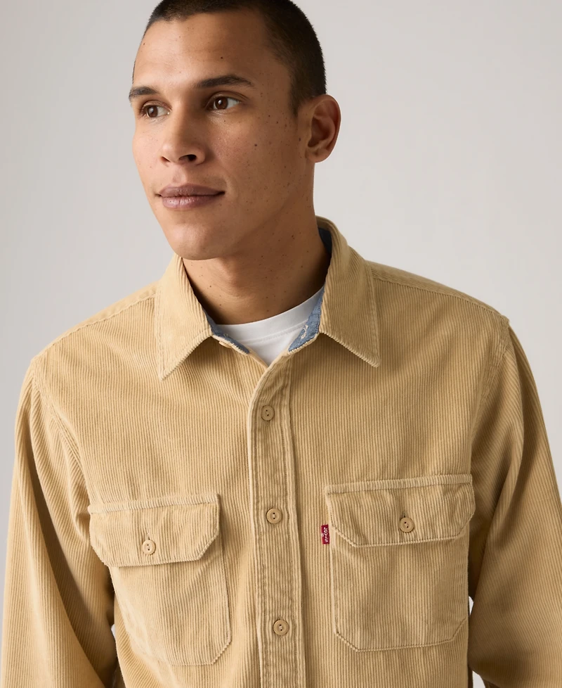 Levi's Men's Relaxed Fit Long Sleeve Button Front Worker Shirt