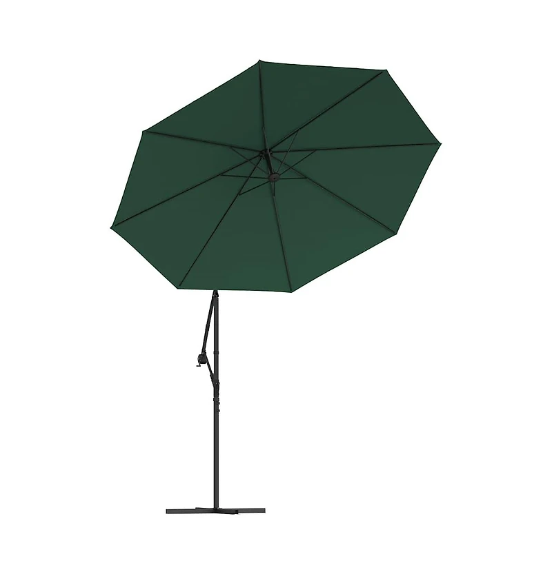 vidaXL Replacement Fabric Green 100% polyester 137.8 in diameter