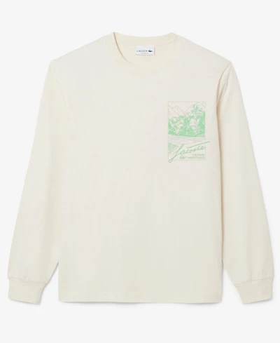 Lacoste Men's Long Sleeves Printed T-Shirt