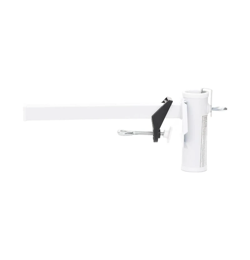 vidaXL Umbrella Clamp for Balcony White 1.5" Steel
