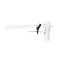 vidaXL Umbrella Clamp for Balcony White 1.5" Steel