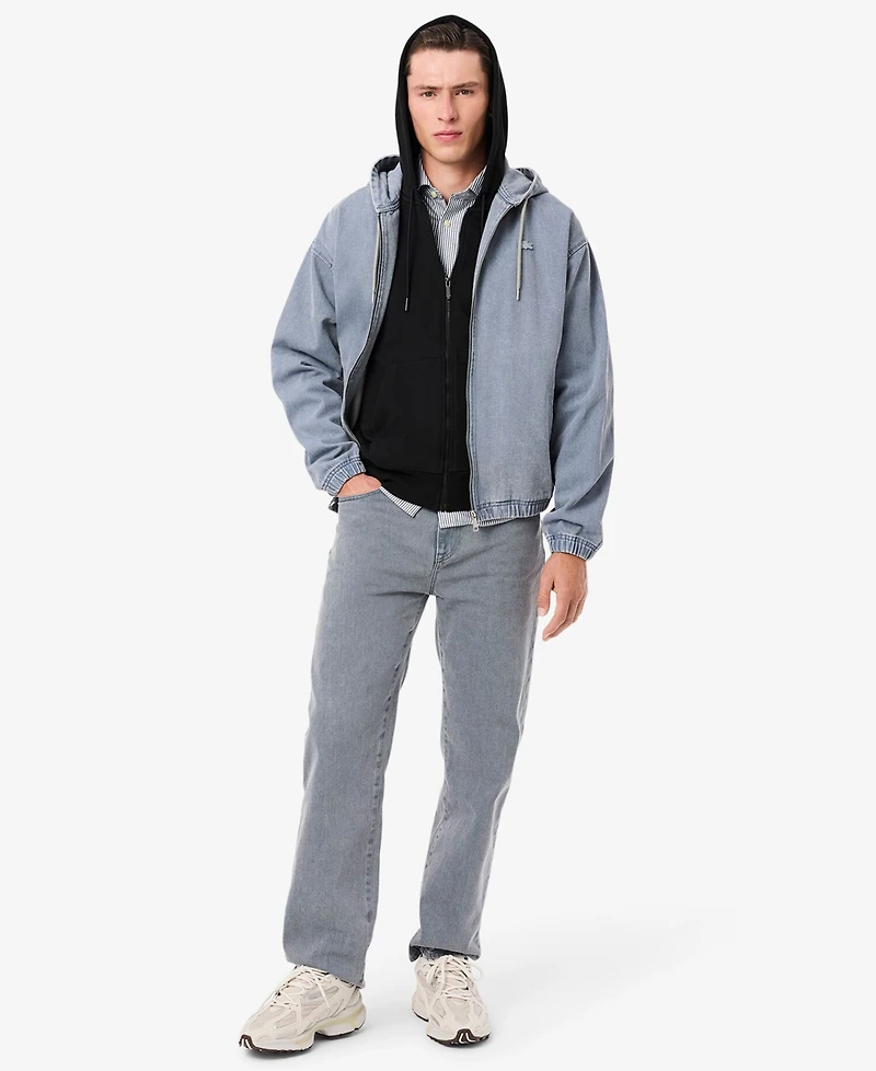 Lacoste Men's Zip-Up Fleece Hoodie