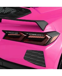 12V Electric Kids Ride On Car Licensed Chevrolet Corvette C8 with Remote Control Ages 3+ Years Old-Pink