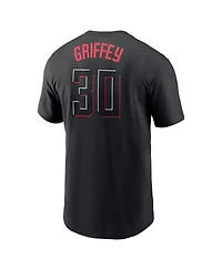 Nike Men's Ken Griffey Jr. Black Cincinnati Reds City Connect Fuse Name Number T-Shirt