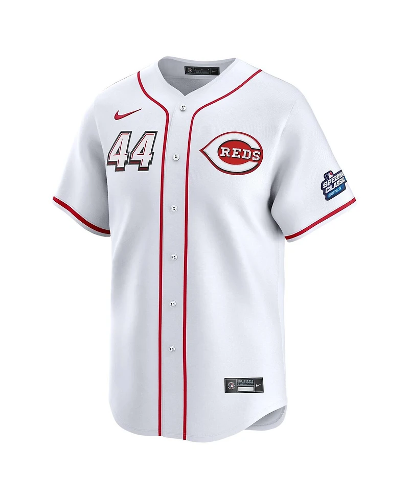 Nike Men's Elly De La Cruz White Cincinnati Reds 2025 Mlb Speedway Classic Home Replica Jersey