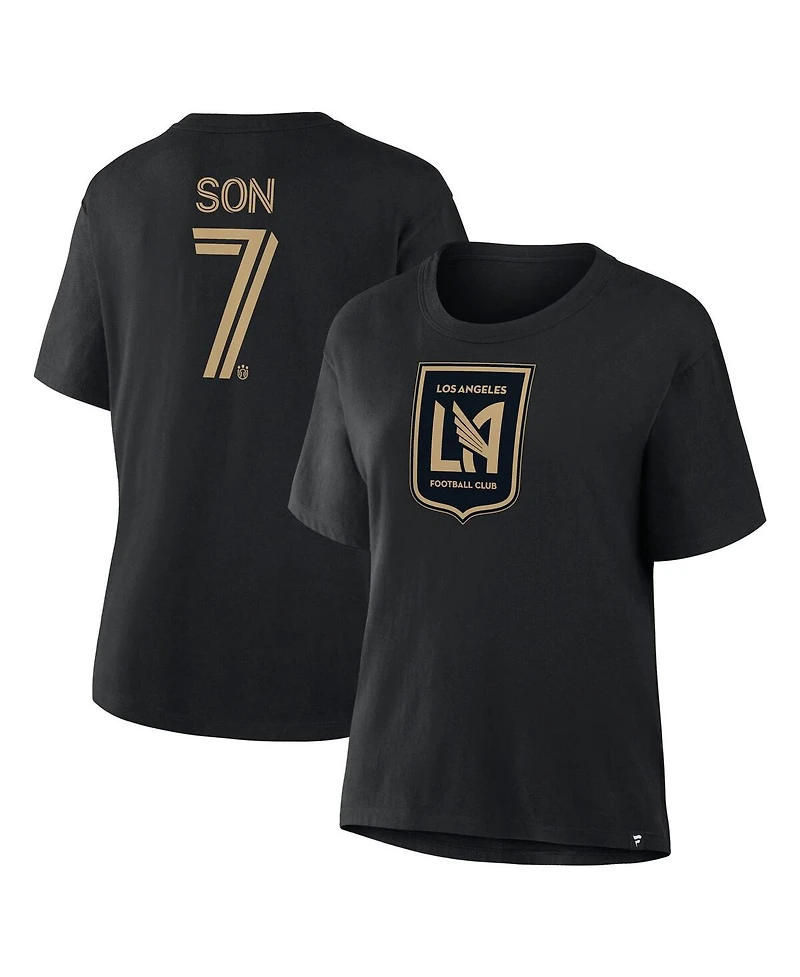 Fanatics Women's Son Heung-Min Black Lafc Name Number T-Shirt