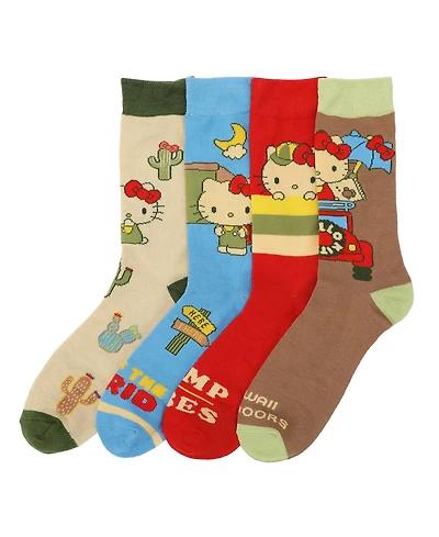 Hello Kitty Women's 4-Pair Socks