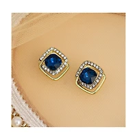 Sohi Women's The Midnight Loop Stud Earrings